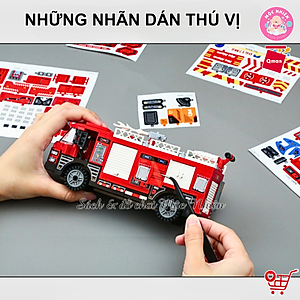 Đồ chơi lắp ráp xếp hình Qman 12022 - Cứu hoả trạm xăng nhiên liệu (275 chi tiết) - Dành cho bé từ 6 tuổi