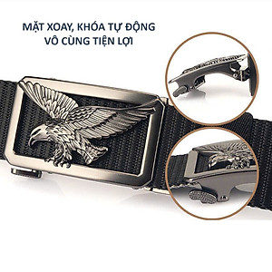 Dây nịt nam, thắt lưng nam dây dù cao cấp bền đẹp khóa đúc đặc tự động tiện lợi mẫu HOT