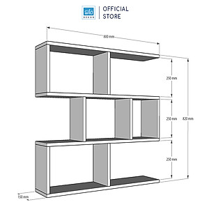 Kệ Sách Gỗ Treo Tường 4 Tầng Đơn Giản Mà Đẹp SIB DECOR (Nhiều màu)