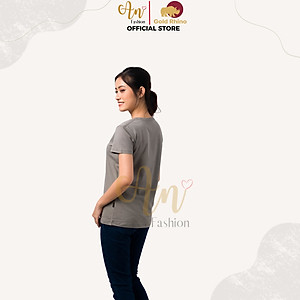 Áo Thun Nữ Cổ Tròn Màu OLIVE 100% Cotton Cao Cấp, Công Nghệ Khử Mùi Ag+, Thoáng Mát Suốt Cả Ngày - Gold Rhino