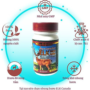 Nhung Hươu Uncle Bill Pure Canadian Elk Hộp 30 Viên, Nhập Khẩu Canada, Từ 75 Phần Nhung Tươi Yên Ngựa Của Loài Hươu Đỏ Sừng Tấm (Cervus Elaphus Canadensis) Mới Tạo Ra 1 Phần Nhung Hươu Tinh Chất, Món Quà Sức Khoẻ