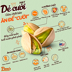 Hạt Dẻ Cười Không Tẩy Trắng Pams - Hạt Dẻ Nhập Khẩu Mỹ, Nhân Giòn Ngon, Dùng Ăn Kiêng Ăn Vặt