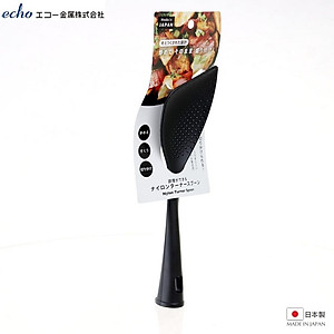 Muôi chiên đầu vát chống dính Echo Black 24cm - Hàng nội địa Nhật Bản, nhập khẩu chính hãng (#Made in Japan)