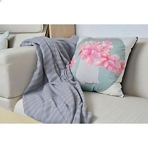 Chăn Ngủ Văn Phòng Chăn Du Lịch Giữ Ấm Màu Trơn Cho Nam Nữ Cao Cấp - Kích  Thước(160cm * 120cm) - Giao Màu Ngẫu Nhiên