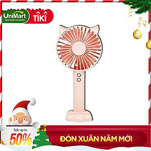 Quạt cầm tay tiện lợi gắn tai thỏ Damas N10 - Thiết kế dễ thương - Phù hợp tiêu chuẩn hiện đại (Giao màu ngẫu nnhiên)