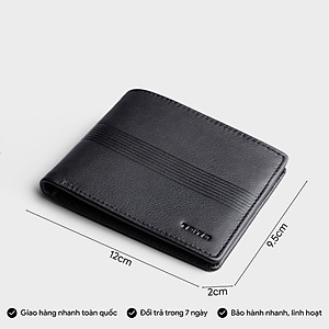 Ví nam da bò Trita ( Thời trang nam dáng ngang cao cấp - Ví da RVN21 )