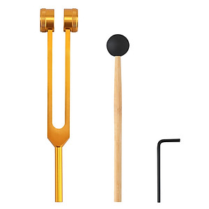 Combo Bộ Âm Thoa 128hz Bằng Hợp Kim Nhôm Kèm Búa Gõ ,Cây Ngoái Tai và Lông Chim Công