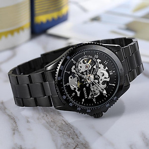 Đồng hồ nam WINNER 010 Đồng hồ cơ bán tự động Hiển thị thời gian Thời trang Thông thường Dây đeo bằng thép không gỉ 