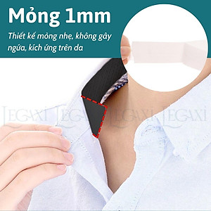 Cuộn băng keo dán cổ áo Chống thấm mồ hôi Lâu bong tróc Chống bụi bẩn ố vàng 8 mét Dùng 1 lần Legaxi