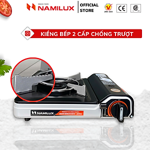 Bếp Gas Du Lịch (Bếp Gas Mini) NaMilux Mother│Van An Toàn Inline Cut│Công Suất 2.6 Kw (2.200 kcal/giờ) - Hàng Chính Hãng