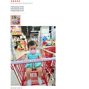 Set 5 Khẩu Trang Kháng Khuẩn Chống Bụi Cho Bé Loại Dày Size 0-3 tuổi (Màu Ngẫu Nhiên)