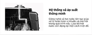 Nồi cơm điện tử áp suất Cuckoo 1.8 lít CRP-R1000F màu đen - lòng nồi chống dính cao cấp phủ Xwall Diamond -Sản xuất tại Hàn Quốc - bản Quốc Tế tiếng Anh - Hàng chính hãng Cuckoo Việt Nam