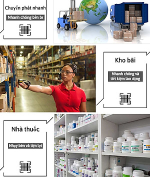 Máy quét mã vạch không dây YHD 1100DW 2D, Đầu đọc Qrcode kết nối USB dùng trên Laptop, PC- Hàng Chính Hãng