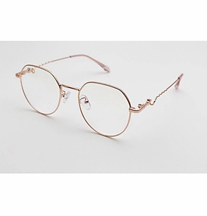 Gọng kính cận, Kính giả cận vintage Kim loại phong cách ulzzang Hàn Quốc KL105 + tặng Tuavit Kính Xinh mini