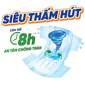 Tã/Bỉm DÁN Caryn Ngày và Đêm hương bạc hà mã mới giá rẻ dành cho người già, người lớn tuổi size M10 miếng