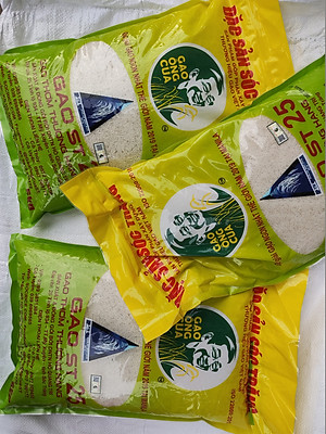 Combo 2 Sản Phẩm Gạo  ST25 Túi 5Kg - Gạo Ông Cua, Đặc Sản Sóc Trăng