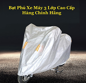 Bạt Phủ Áo Trùm Xe Máy Vải Dù Che Mưa Nắng Thời Tiết Khắc Nghiệt Loại Lớn Cho Dòng Xe Tay Ga - Xe Số Thông Dụng MINIIN