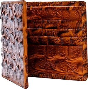 Bộ Ví & Thắt Lưng Nam Vân Cá Sấu Huy Hoàng HT2116-HT4116 (23 x 11,5 cm) - Vàng