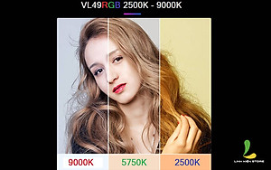 Đèn hỗ trợ quay phim chụp ảnh ULANZI VL49 RGB - Hàng nhập khẩu