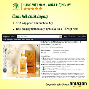 Kem sữa nghệ toàn thân dưỡng trắng da body, đánh bay thâm rạn hiệu quả Wonmom 180g