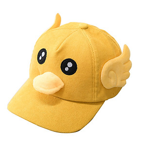 Mũ lưỡi trai vịt cho bé trai bé gái từ 1-7 tuổi vải nhung 5 màu