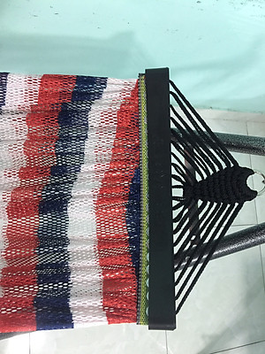 Võng lưới Ban Mai in sọc, in họa tiết cán nhựa 40cm