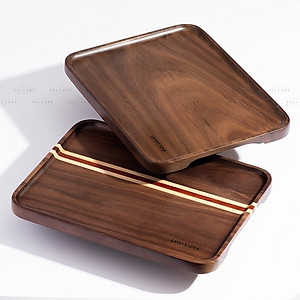 Khay gỗ óc chó lớn hiệu CAFE DE KONA