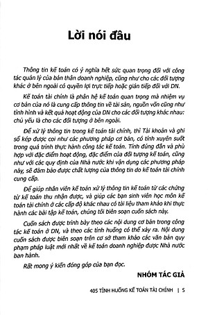 405 Tình Huống Kế Toán Tài Chính - Hướng Dẫn Thực Hành Bài Tập Kế Toán