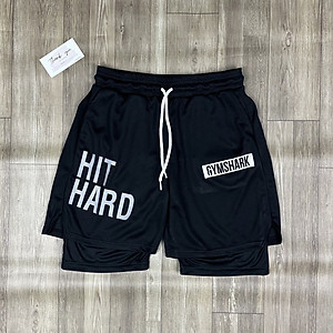 Quần hai lớp nam tập gym DO GYM SHOP chất thun lỗ kim thoáng khí khi chơi thể thao