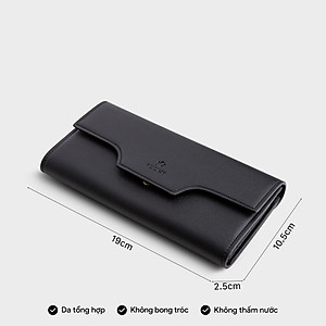 Ví cầm tay nữ nắp gập cách điệu YUUMY Seasand YV55