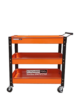 XE ĐẨY DỤNG CỤ 3 NGĂN dùng cho gagare, tiệm sửa xe, tiệm rửa xe, xưởng, gia đình
