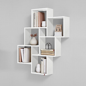 Kệ trang trí gỗ thiết kế mới lạ SMLIFE Waclaw