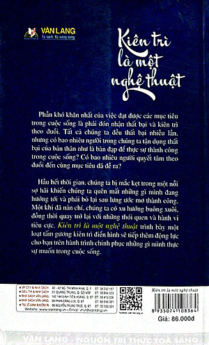 Sách Kiên Trì là Một Nghệ Thuật