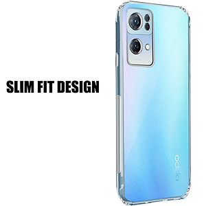 Ốp lưng silicon dẻo cho OPPO Reno7 / Reno7 Pro / Reno7 Z hiệu Ultra Thin trong suốt mỏng 0.6mm độ trong tuyệt đối chống trầy xước - Hàng nhập khẩu