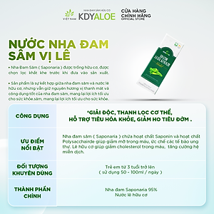 NƯỚC NHA ĐAM SÂM LÊ HỮU CƠ CHAI 1000ML