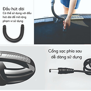 Máy Hút Bụi Giường Nệm Xiaomi cầm tay mini lực hút siêu mạnh hút bụi ô tô giường đệm sạc USB - Hàng Chính Hãng