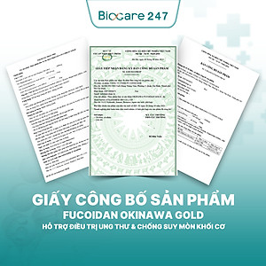 Okinawa Fucoidan Gold – Hỗ trợ điều trị ung thư và chống suy mòn khối cơ