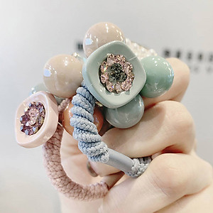 Dây buộc tóc nữ cao cấp [Set 4 dây] NASI dễ thương phong cách hàn quốc thun cột tóc nữ co giãn tốt phụ kiện tóc