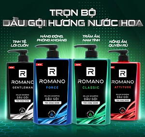 Dầu Gội Cao Cấp Cho Nam Romano Attitude (650g)