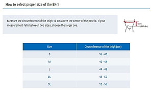ZAMST EK-1 (Knee support) Đai hỗ trợ bảo vệ đầu gối