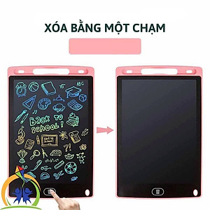 Bảng Viết Cảm Ứng Điện Tử 3D Đa Sắc 12 Inch Thông Minh Tự Xóa Dành Cho Bé - Bảng Vẽ Đồ Họa Bút Dạy Học LCD Xanh Dương