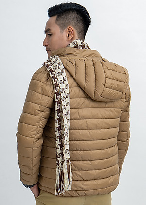 Áo Jacket nam Novelty 03 lớp lông vũ màu nâu NJKMMTMNLR1805254