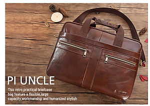 Túi xách nam da bò thật - túi xách nam da bò thật cao cấp ( 15,6")