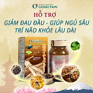 Viên Uống Phòng Ngừa Đột Quỵ, Bổ Não Nattokinase 3000FU Natto Ichou Genki Fami Nhật Bản