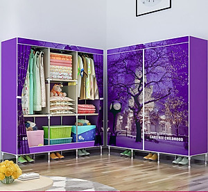 Tủ Vải Quần Áo 3 Buồng 8 Ngăn To, Bền - Hàng Chính Hãng