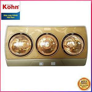 Đèn sưởi nhà tắm Braun Kohn KN03G - Hàng chính hãng