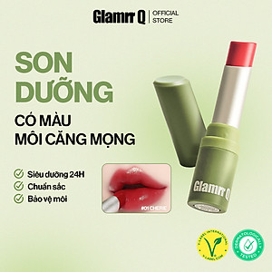 Son dưỡng môi thuần chay có màu GLAMRR Q VEGAN SUPER LIP BALM 4.5g by Gilaa