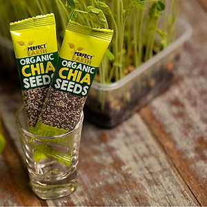 Hạt Chia Hữu Cơ - Tép 12g Tiện Dụng - Perfect Earth Organic Chia Seeds 