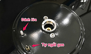 Bếp Gas Âm Rinnai RVB-6SDQ(B) - Đen - Hàng Chính Hãng