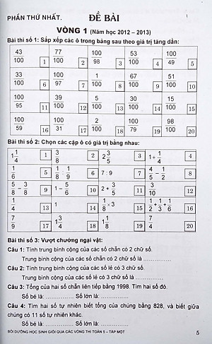 Bồi Dưỡng Học Sinh Giỏi Qua Các Vòng Thi Toán Lớp 5 - Tập 1 (Tái Bản 2021)